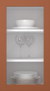 Birch door, Frame, PP60LA, Chili (clear glass)