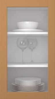 Birch door, Frame, PP60LA, Tan (clear glass)