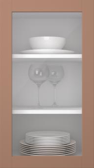 Birch door, Frame, PP60LA, Mocha (clear glass)