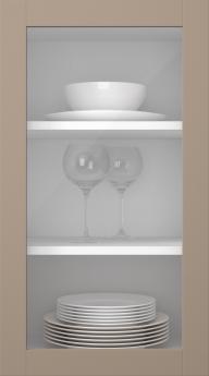 Birch door, Frame, PP60LA, Cookie (clear glass)