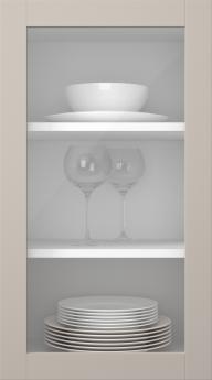 Birch door, Frame, PP60LA, Hemp (clear glass)