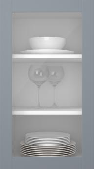 Birch door, Frame, PP60LA, Blueberry (clear glass)