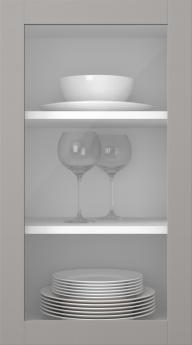 Birch door, Frame, PP60LA, Mist (clear glass)