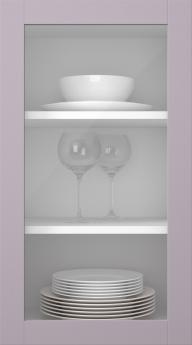 Birch door, Frame, PP60LA, Lilac (clear glass)