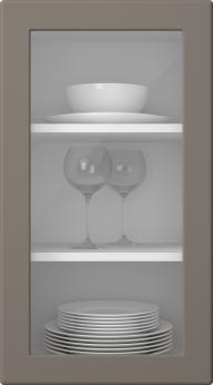 Painted door, Round, SM60LA, Sparrow (clear glass)