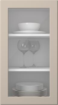 Painted door, Round, SM60LA, Cashmere (clear glass)