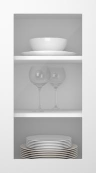 Painted door, Preesens, TM10LA, White (clear glass)