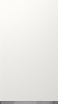 Lacquered door, Variant, TML874A, White, satin  (ph50 MetalGrey handle)