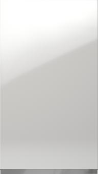 Lacquered door, Variant, TML874A, White, highgloss  (ph50 MetalGrey handle)