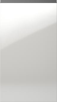 Lacquered door, Variant, TML874Y, White, highgloss  (ph41 black handle)