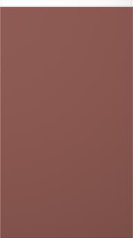 Lacquered door, Variant, TML874Y, Rusty red, matt  (ph49 white handle)