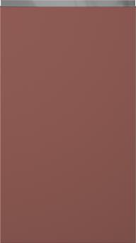 Lacquered door, Variant, TML874Y, Rusty red, matt  (ph50 MetalGrey handle)