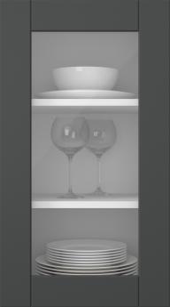 Painted door, Effect, TMU10LA, Anthracite (clear glass)