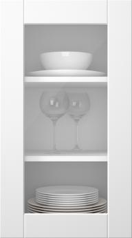 Painted door, Effect, TMU10LA, White (clear glass)