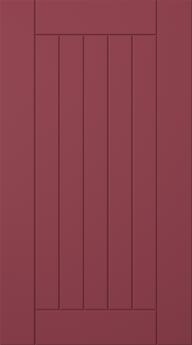 Painted door, Stripe, TMU11, Cranberry