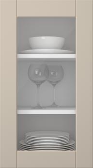 Painted door, Stripe, TMU11LA, Cashmere (clear glass)