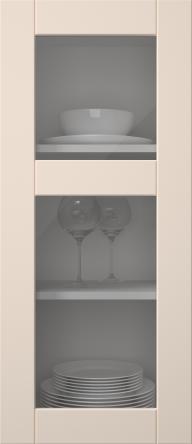 Painted door, Simple, TMU13KPOLA2, Vanilla Cream (clear glass)