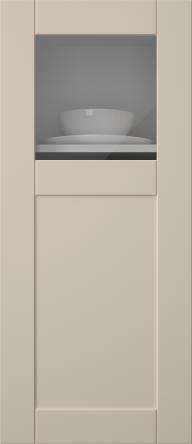 Painted door, Simple, TMU13KPOLA, Cashmere (clear glass)