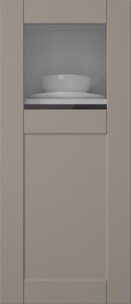 Painted door, Simple, TMU13KPOLA, Stone Grey (clear glass)