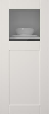 Painted door, Simple, TMU13KPOLA, Arctic White (clear glass)