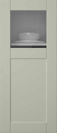 Painted door, Simple, TMU13KPOLA, Sage (clear glass)