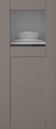 Painted door, Simple, TMU13KPOLA, Sparrow (clear glass)