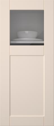 Painted door, Simple, TMU13KPOLA, Vanilla Cream (clear glass)
