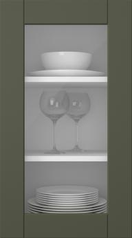 Painted door, Simple, TMU13LA, Moss (clear glass)