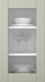 Painted door, Simple, TMU13LA, Sage (clear glass)