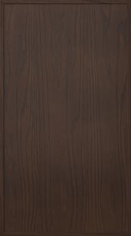 Oak door, Rim, TP12P, Dark brown