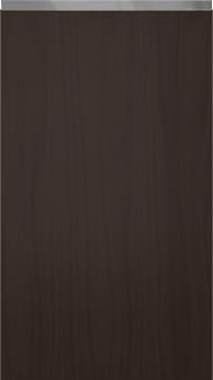 Oak door M-Classic TP43P4Y, Dark brown (ph50 MetalGrey handle)