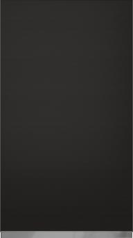 Oak door M-Classic TP43V4A, Black (ph50 MetalGrey handle)