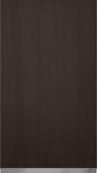 Oak door Classic TP47P4A, Dark brown (ph50 MetalGrey handle)
