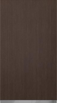Special veneer door Classic TP47P4A, Dark brown (ph50 MetalGrey handle)