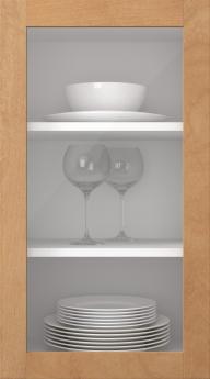 Birch door, Elegant, TP60LA, Hazel (clear glass)