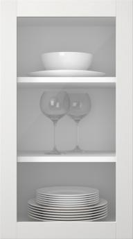 Birch door, Elegant, TP60LA, White (clear glass)