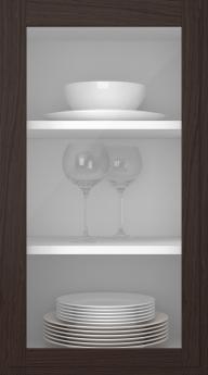 Birch door, Format, TP68LA, Chestnut (clear glass)