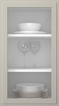 Birch door, Format, TP68LA, Cement (clear glass)
