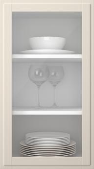 Birch door, Format, TP68LA, Vanilla Cream (clear glass)