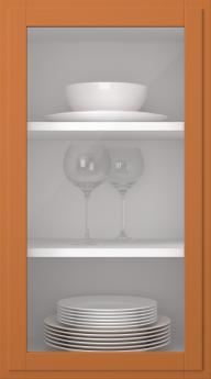 Birch door, Format, TP68LA, Terracotta (clear glass)