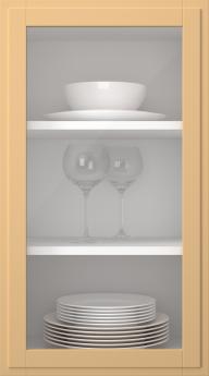 Birch door, Format, TP68LA, Mustard (clear glass)