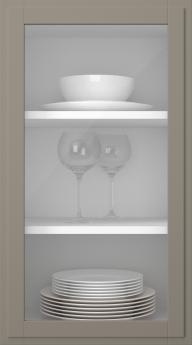 Birch door, Format, TP68LA, Stone Grey (clear glass)
