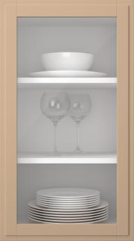 Birch door, Format, TP68LA, Cinnamon (clear glass)