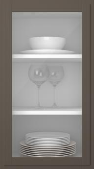 Birch door, Format, TP68LA, Cacao (clear glass)