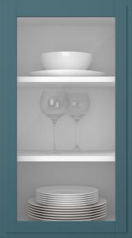 Birch door, Format, TP68LA, Petrol (clear glass)