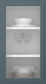 Birch door, Format, TP68LA, Teal (clear glass)