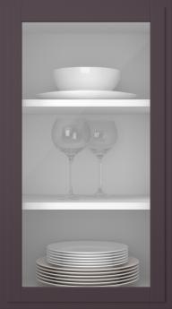 Birch door, Format, TP68LA, Aubergine (clear glass)
