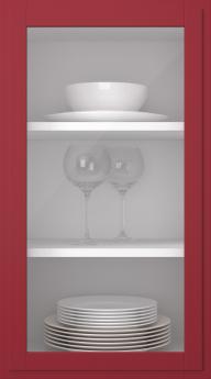 Birch door, Format, TP68LA, Cranberry (clear glass)