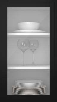 Birch door, Format, TP68LA, Midnight (clear glass)