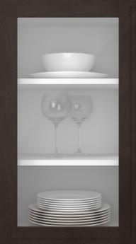 Oak door, Format, TP68LA, Chestnut (clear glass)